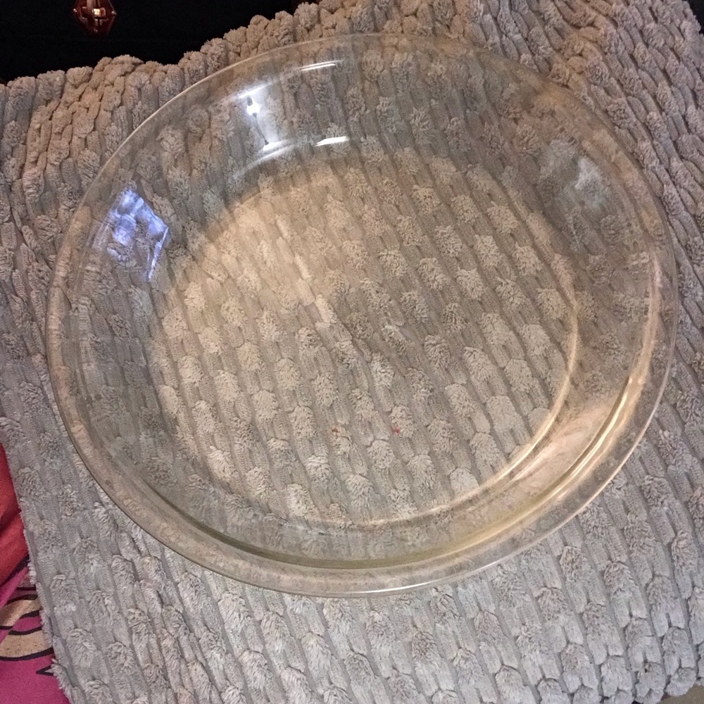 Vintage Corning Pyrex Clear Glass 10" Pie Pan #210